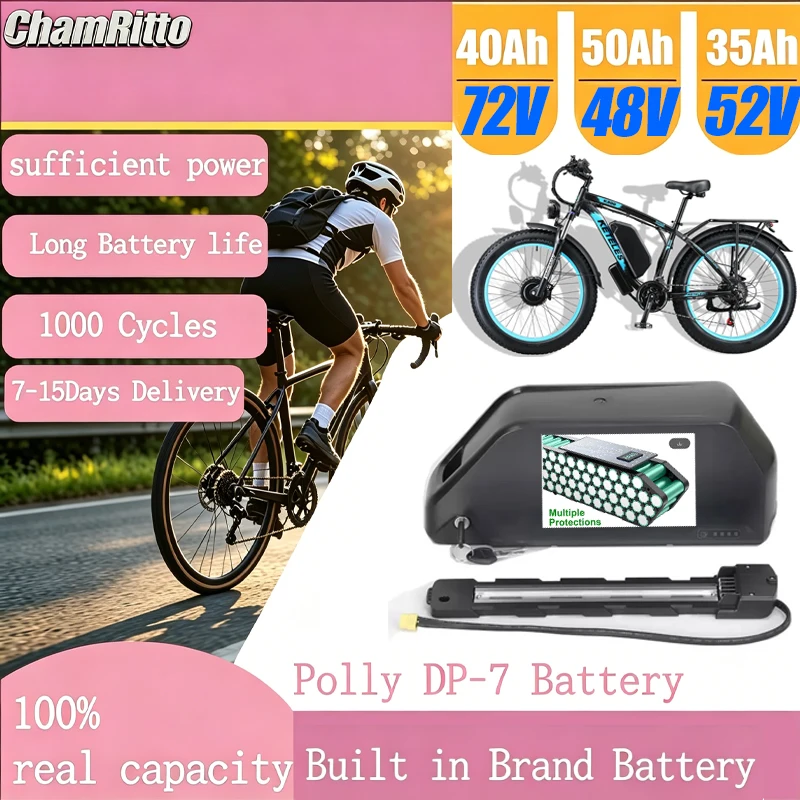 72V 50Ah 21700 Lithium Battery - Batería de Bicicleta Eléctrica ChampionPolly 48v50ah
