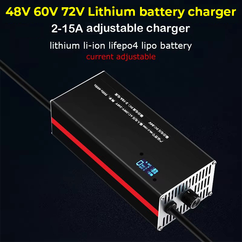2-15A ajuste de corriente carg - 72V 15A Fast Charger reseña y precio