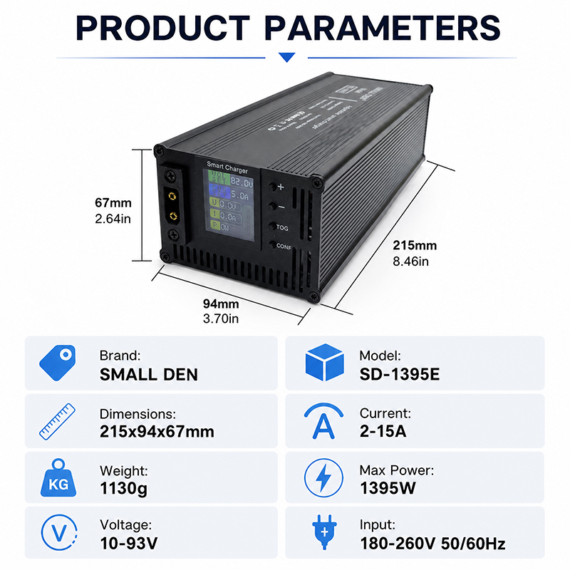 54,6 V 67,2 V 84V 5A 8A 10A 12 - 84V 20A Smart Charger reseña y precio