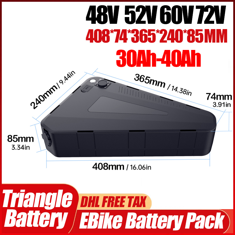 Bicicleta Eléctrica 60v 72v 30 - 72V 50Ah 21700 Lithium Battery reseña y precio