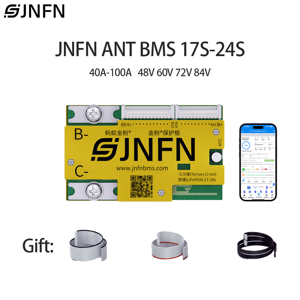 JNFN ANT Smart BMS 17-24S 60V  - 84V 50A Smart Bms Bluetooth reseña y precio