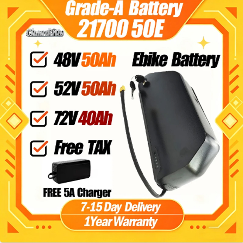 Batería de bicicleta eléctrica - 72V 50Ah 21700 Lithium Battery reseña y precio
