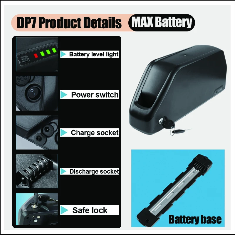 Batería de bicicleta eléctrica - 72V 50Ah 21700 Lithium Battery reseña y precio