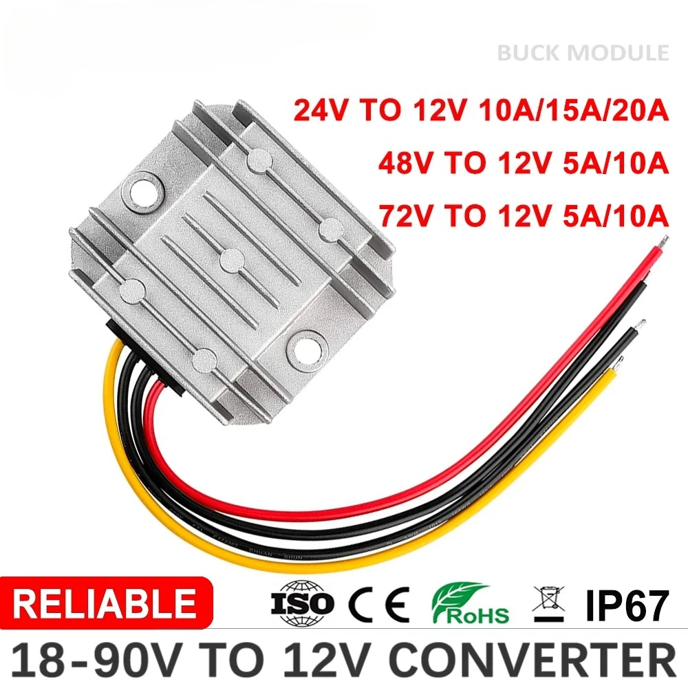 20-90V a 12V 5A 10A 15A 20A DC - 72V 15A Fast Charger reseña y precio