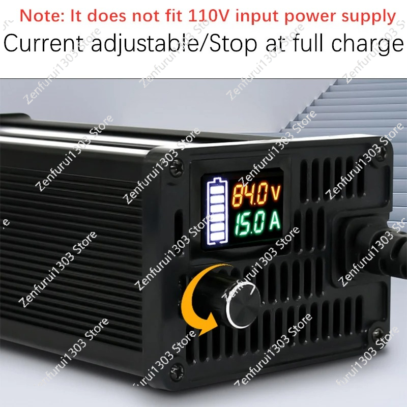 Cargador de batería de litio L - 72V 15A Fast Charger reseña y precio