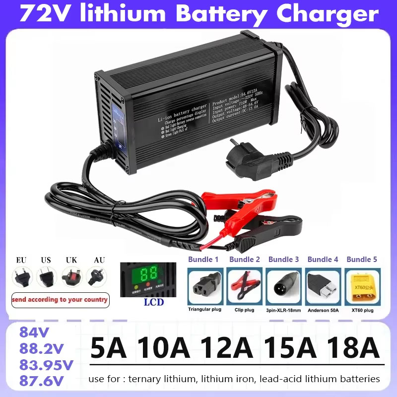 Cargador de batería inteligent - 84V 20A Smart Charger reseña y precio