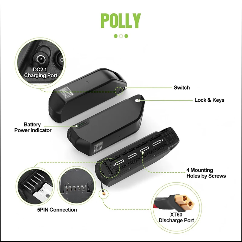 Batería Hailong Polly de 52V 5 - 72V 40Ah Lifepo4 Battery Pack reseña y precio