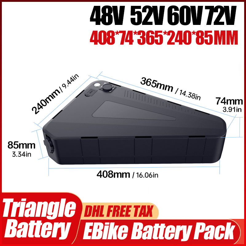 Bicicleta eléctrica 36v 48v 52 - 72V 50Ah 21700 Lithium Battery reseña y precio